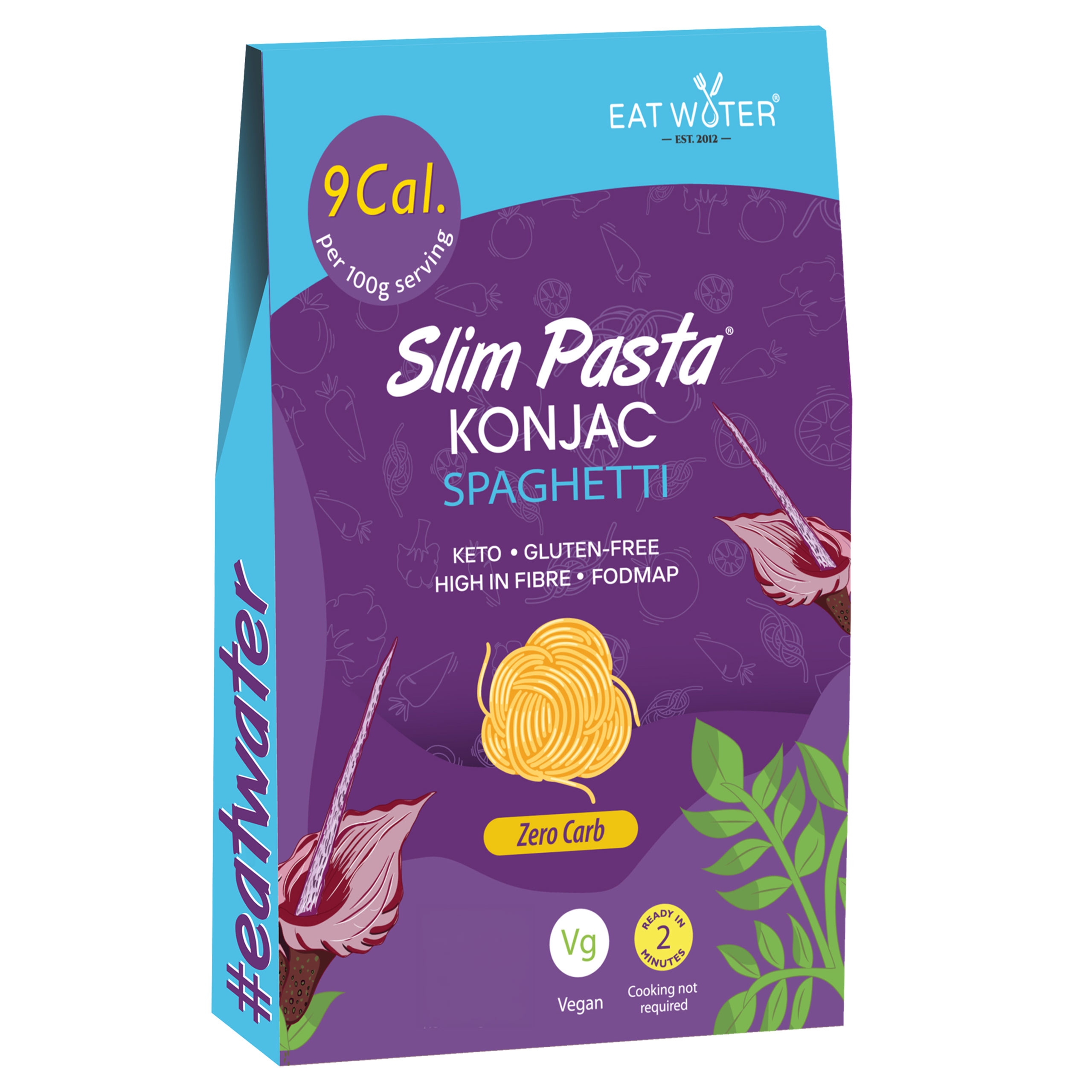 NEWTRITIONS Pasta Slim Pasta Spaghetti pasta 270 g basso contenuto di carboidrati
