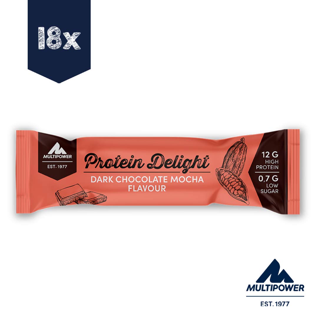 Multipower Protein Delight barretta proteica cioccolato fondente e caffè 18 x 35 g