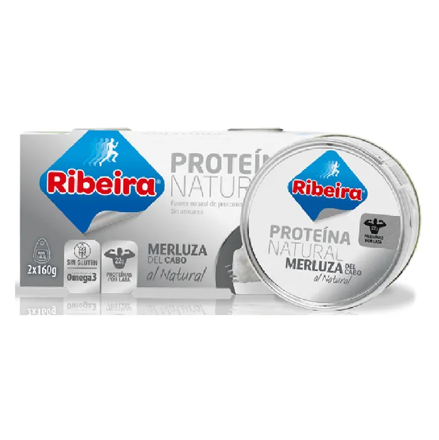 NEWTRITIONS Preparati Nasello Sudafricano al Naturale 2 x 160 g