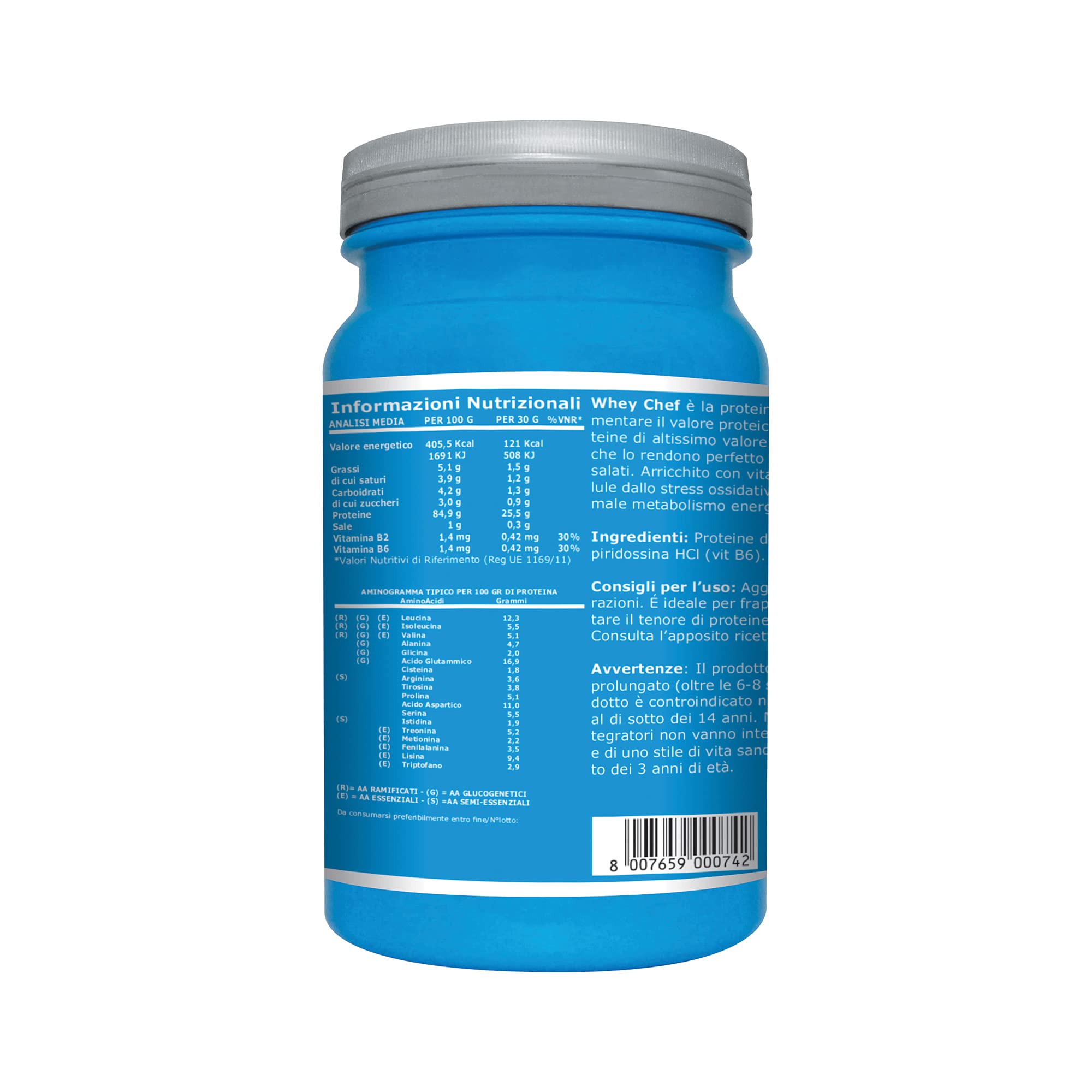 Ultimate Preparati proteici Whey Chef proteine whey 700 g gusto neutro