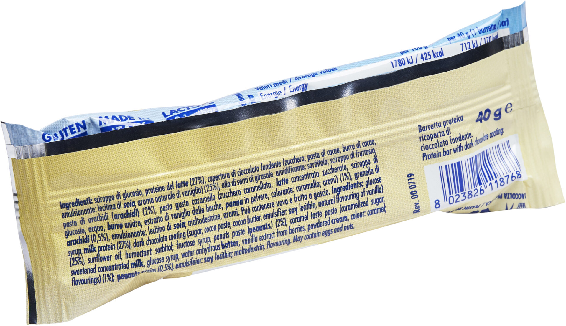 +WATT Power Line Tasty Bar barretta proteica 40 g cioccolato fondente
