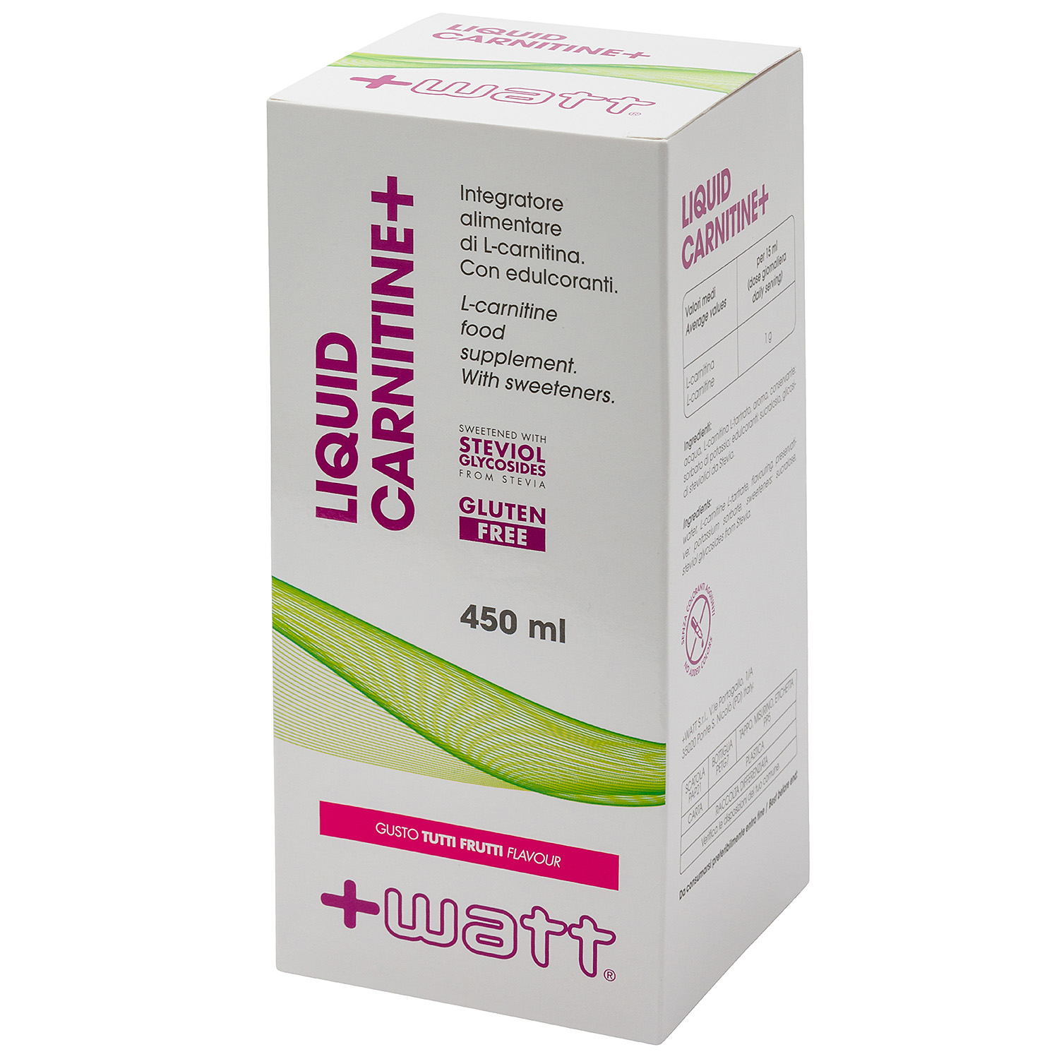 +WATT Wellness Line Liquid Carnitine+ carnitina liquida senza zuccheri