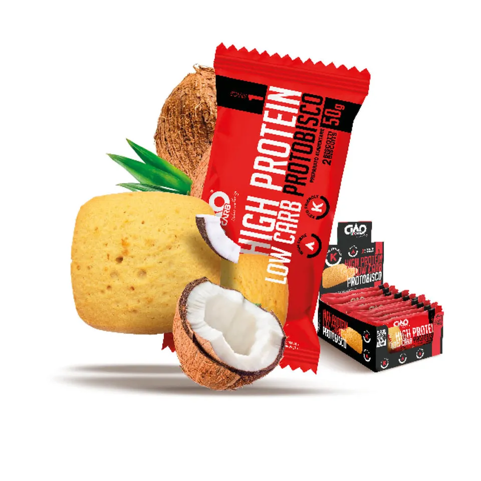 Wellness Biscotti Proteici e senza Zucchero Protobisco CiaoCarb biscotti al cocco 2 x 25 g