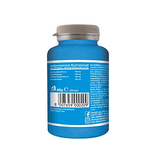 Ultimate Fitoterapici No Stress capsule 60 pezzi con estratti vegetali