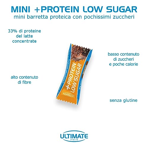 Ultimate Barrette barretta low sugar proteica brownie 15 x 20 g senza glutine
