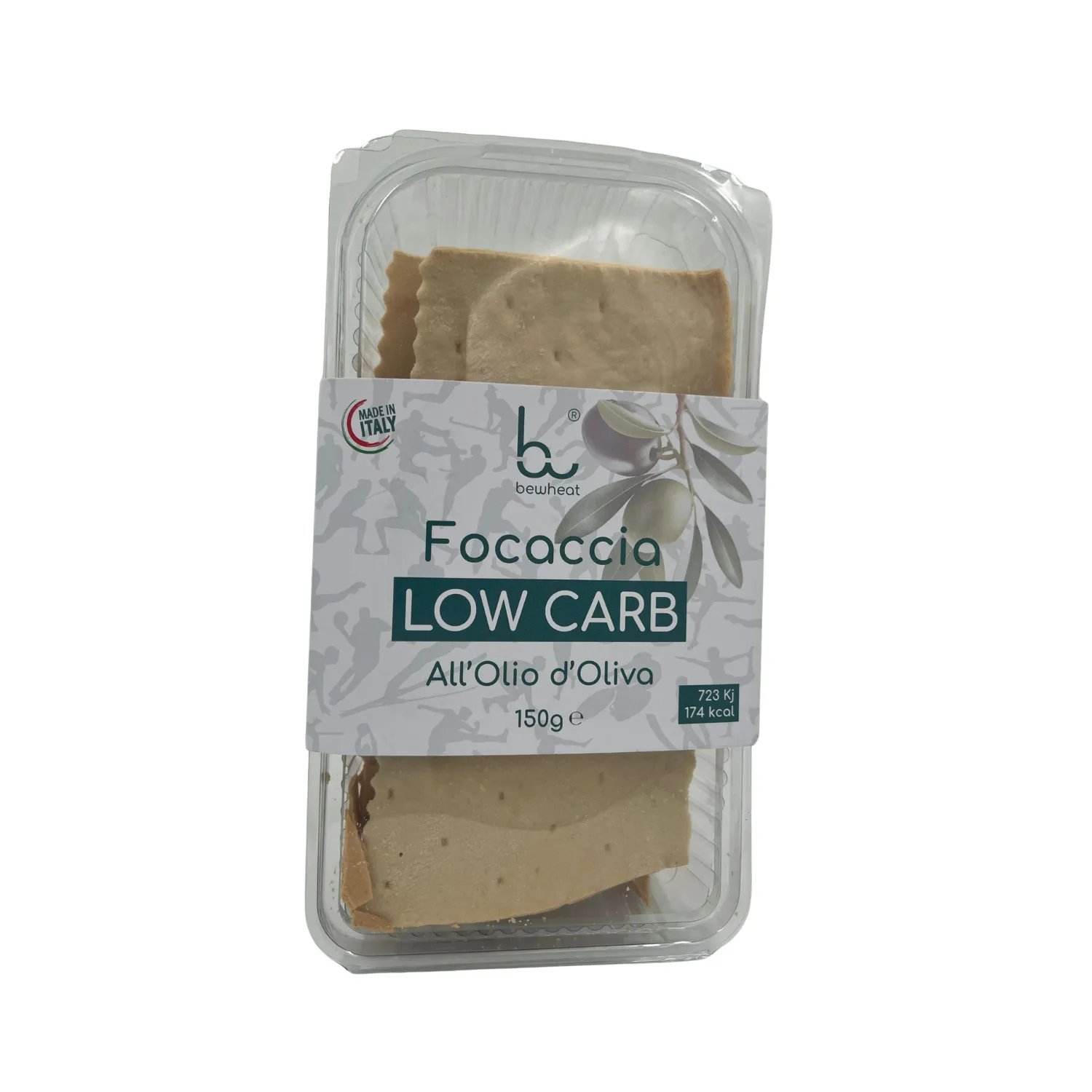 NEWTRITIONS Pane e prodotti da forno Focaccia low carb Olio di Oliva 150 g