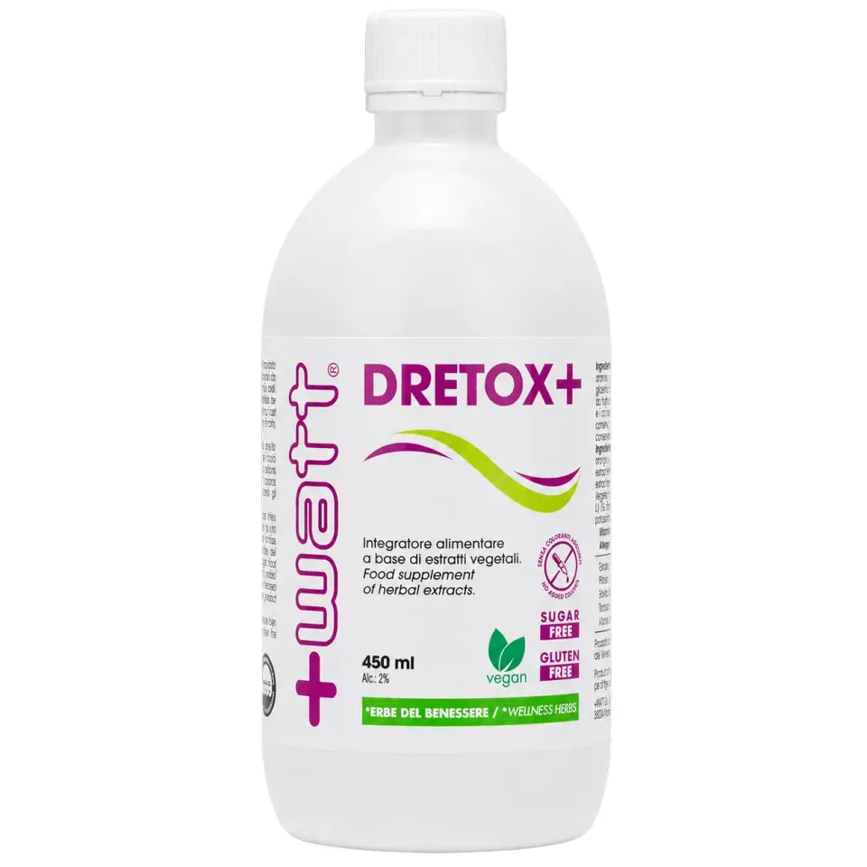 +Watt Wellness Line Dretox+ integratore liquido drenante agrumato