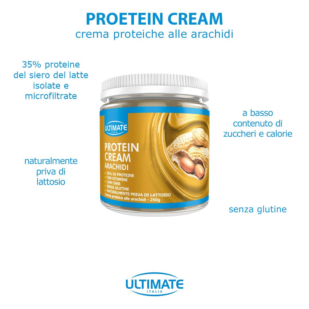 Ultimate Creme proteiche crema proteica arachidi 250 g 30% proteine