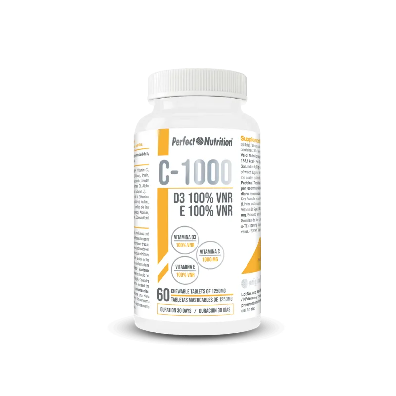 NEWTRITIONS Vitamine C-1000 + D3 + E compresse masticabili 60 compresse