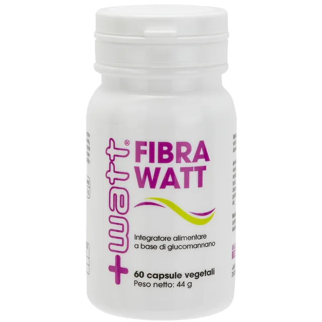 +Watt Wellness Line Fibra Watt integratore 60 capsule vegetali glucomannano