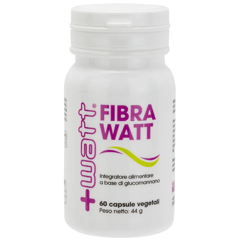 +Watt Wellness Line Fibra Watt integratore 60 capsule vegetali glucomannano