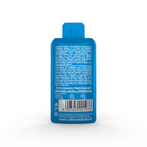 Ultimate Stimolatori Carnitin 1000+ integratore carnitina limone 24 x 25 ml