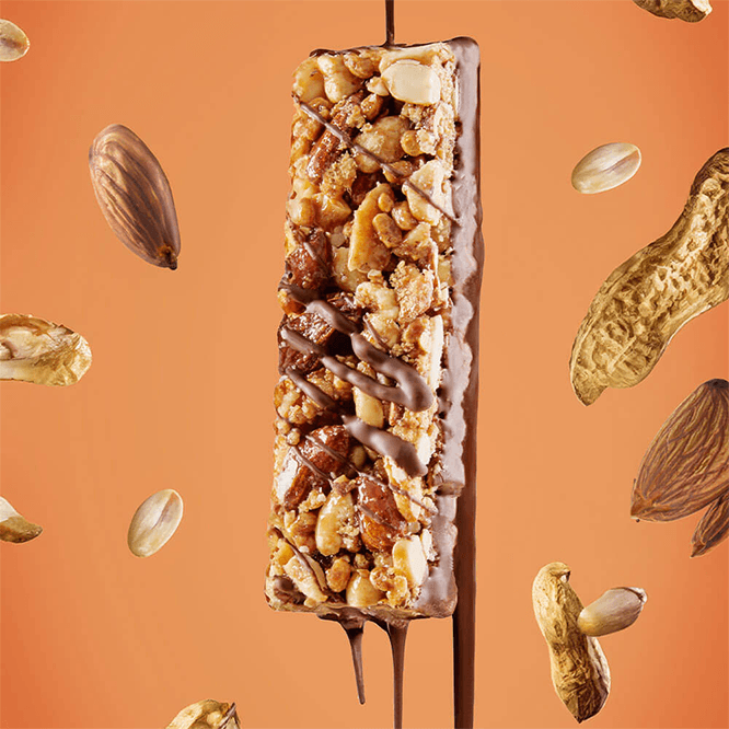 NEWTRITIONS Barrette High Protein Bar barretta proteica cioccolato mandorle e arachidi 40 g