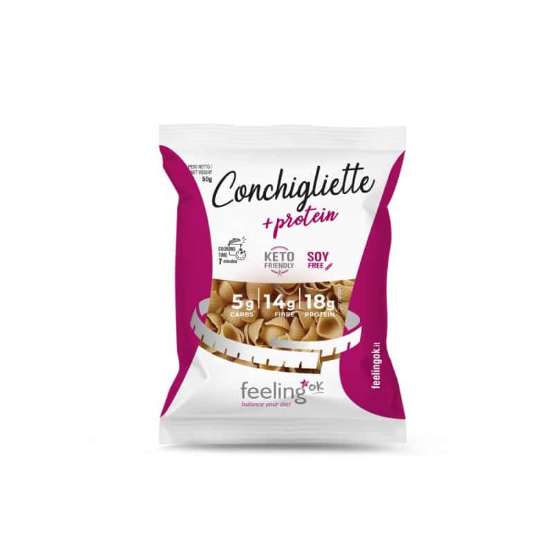 Wellness Food Keto Conchigliette +Protein pasta 50 g ricca di proteine