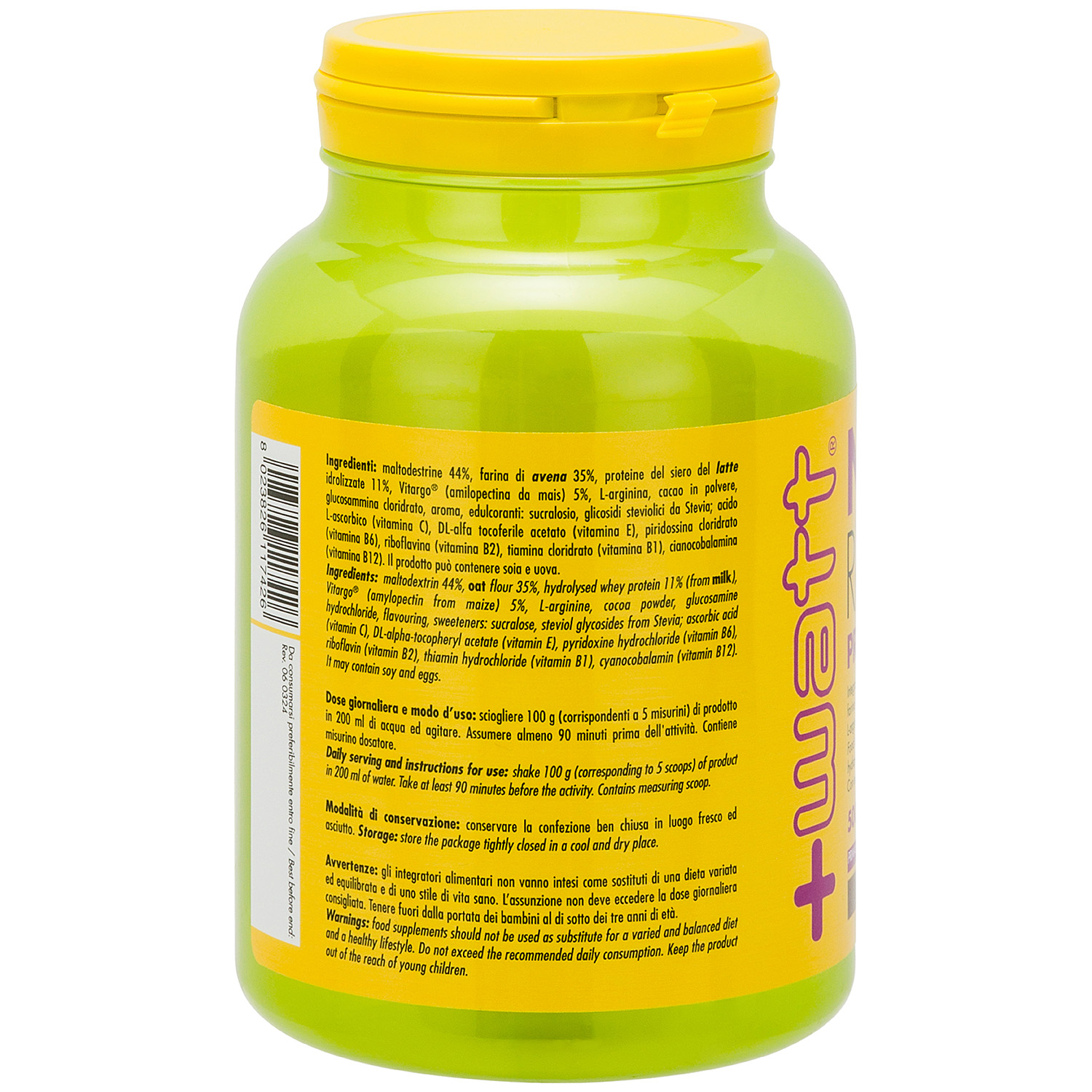 +Watt Endurance Line Nutri Ride pre allenamento integratore