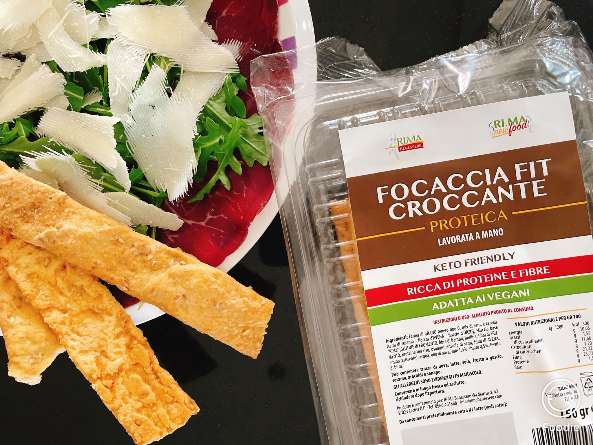 NEWTRITIONS Pane e prodotti da forno Focaccia Croccante Fit Proteica focaccia 150 g alla curcuma