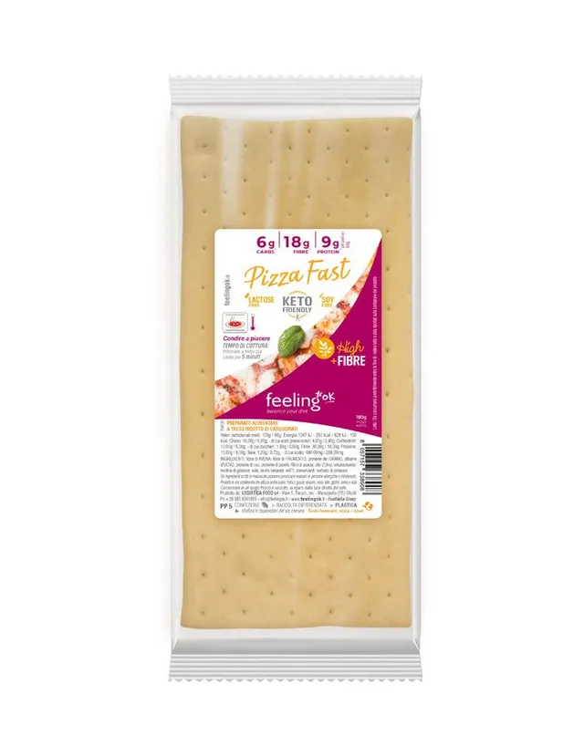 Wellness Food Keto Pizza base pizza precotta 180 g low carb