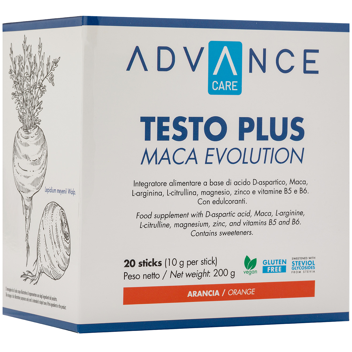 +WATT Advance Care Testo Plus Maca Evolution integratore maschile in stick