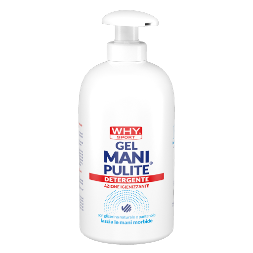 WHY SPORT Gel igienizzanti MANI PULITE® CON PANTENOLO gel mani 500 ml