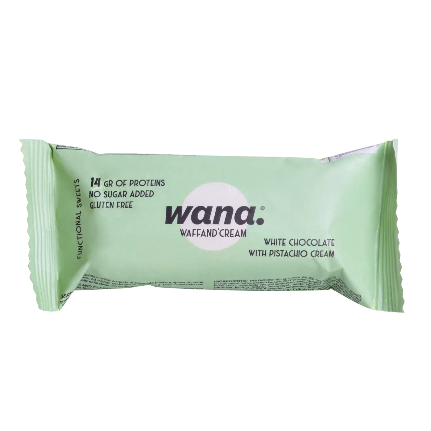 NEWTRITIONS Barrette Waffand’cream barretta cioccolato bianco e pistacchio 43 g