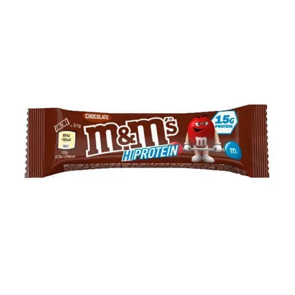NEWTRITIONS Barrette m&m’s Cioccolato – Hi Protein Bars (51g) barretta proteica