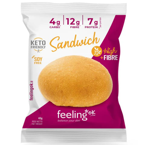 Wellness Food Keto Sandwich Fibra panino 40 g low carb