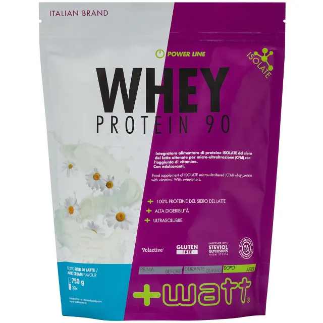+WATT Power Line Whey Protein 90 proteine whey isolate CFM