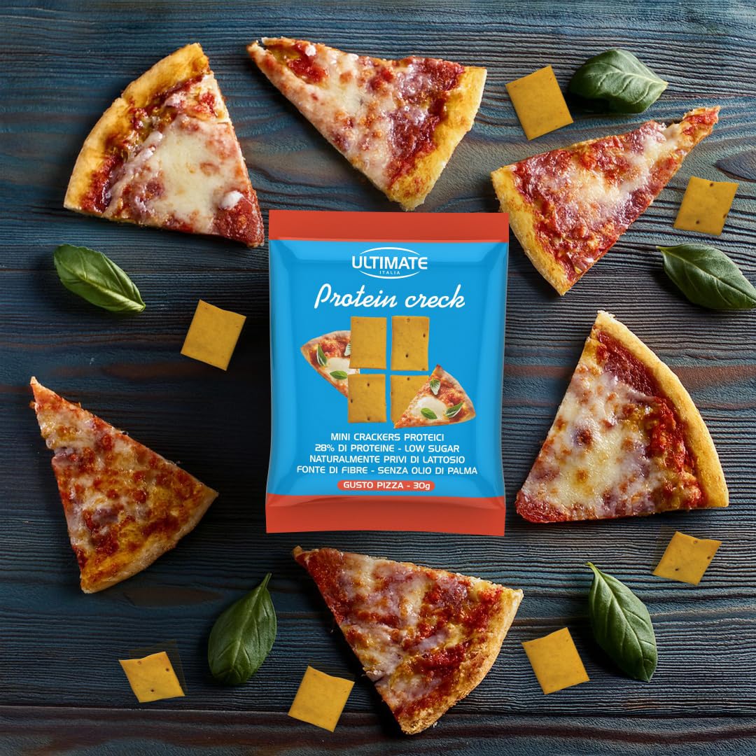 Ultimate Snack Protein Creck mini crackers proteici pizza 30 g 28% proteine