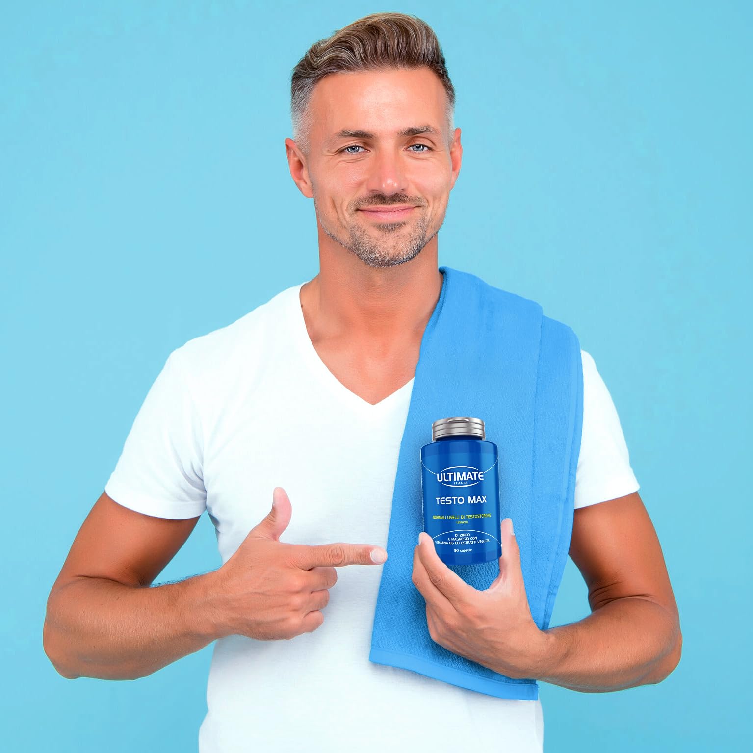Ultimate Stimolatori Testo Max capsule 90 pezzi con tribulus e zinco