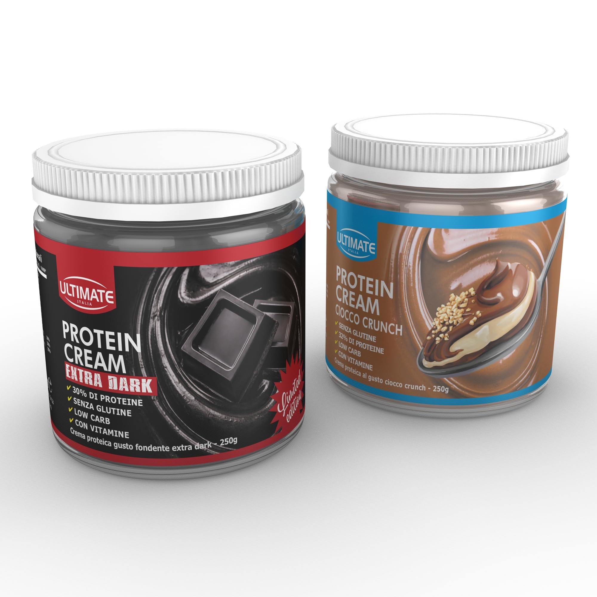 Ultimate Creme proteiche crema proteica fondente e caramello salato 2x250 g low carb