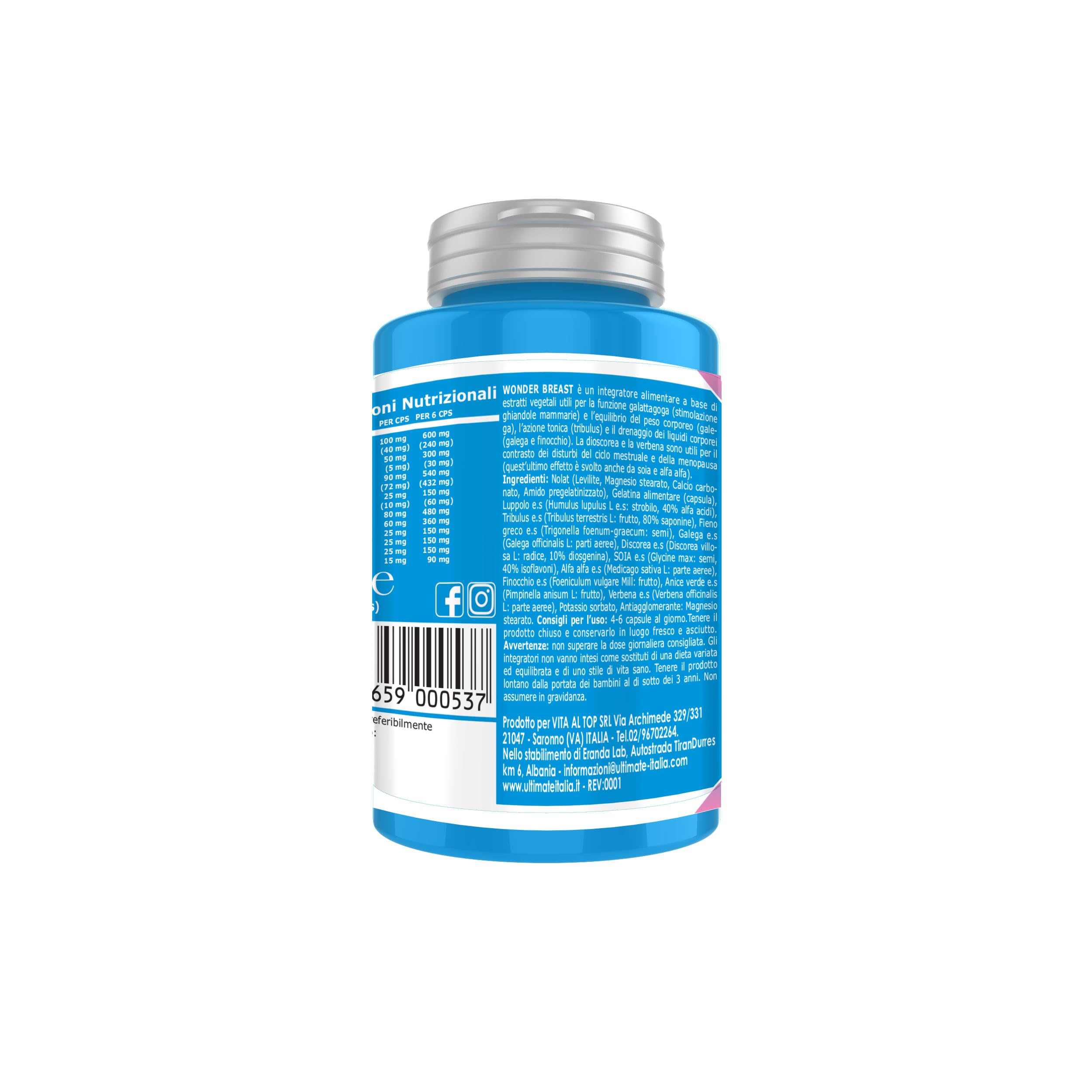 Ultimate Fitoterapici Wonder Breast capsule 120 unità estratti vegetali