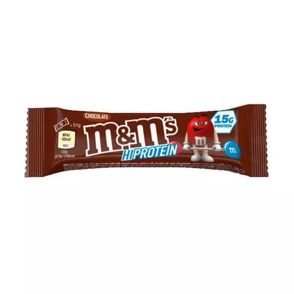 NEWTRITIONS Barrette m&m’s Cioccolato – Hi Protein Bars (51g) barretta proteica