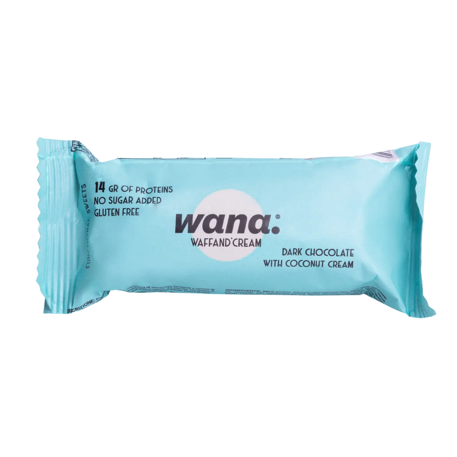 NEWTRITIONS Barrette Waffand’cream Cioccolato Fondente con crema al Cocco barretta 43 g