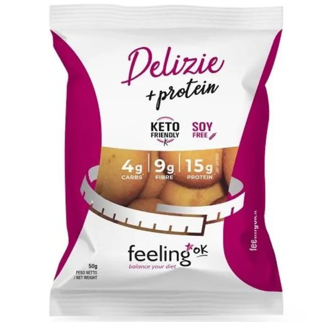 Wellness Food Keto Delizie Vaniglia/limone biscotti 50 g proteici