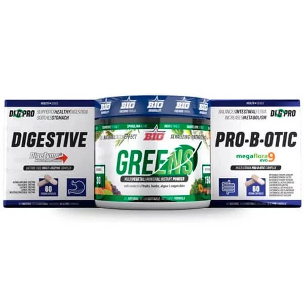 NEWTRITIONS Condizione DI G PRO Digezyme Greens Megaflora integratori