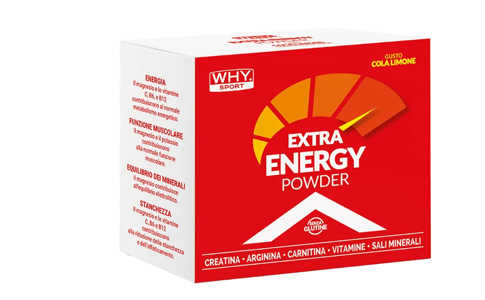 WHY SPORT Energetici EXTRA ENERGY COLA LIMONE 20 bustine