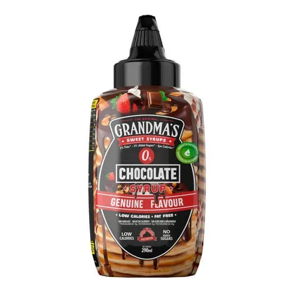 NEWTRITIONS Dolcificanti e Confetture Sciroppo Grandma’s 0% cioccolato 290 ml