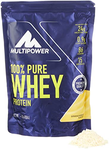 Multipower 100% Pure Whey Protein proteine in polvere Banana Mango 450 g isolate
