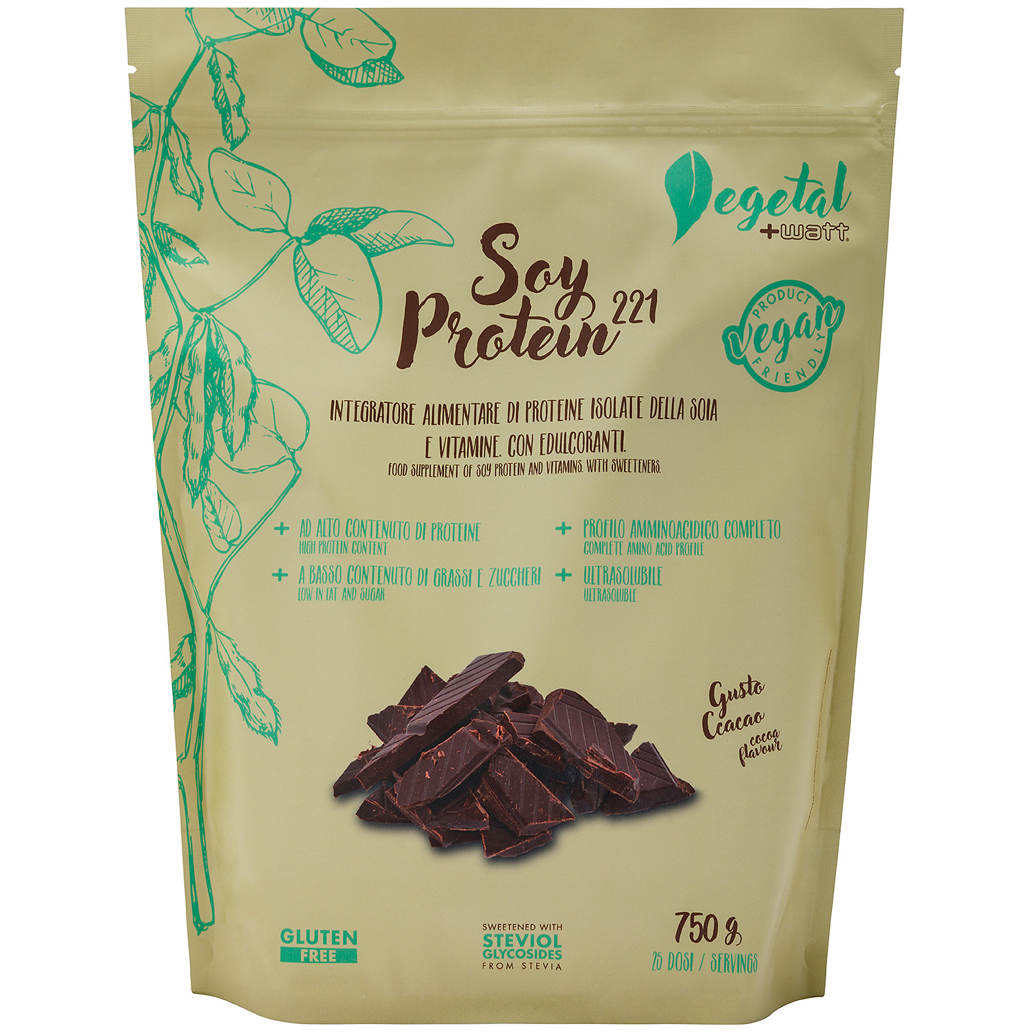 +Watt Vegetal Line Soy Protein 221 proteine in polvere