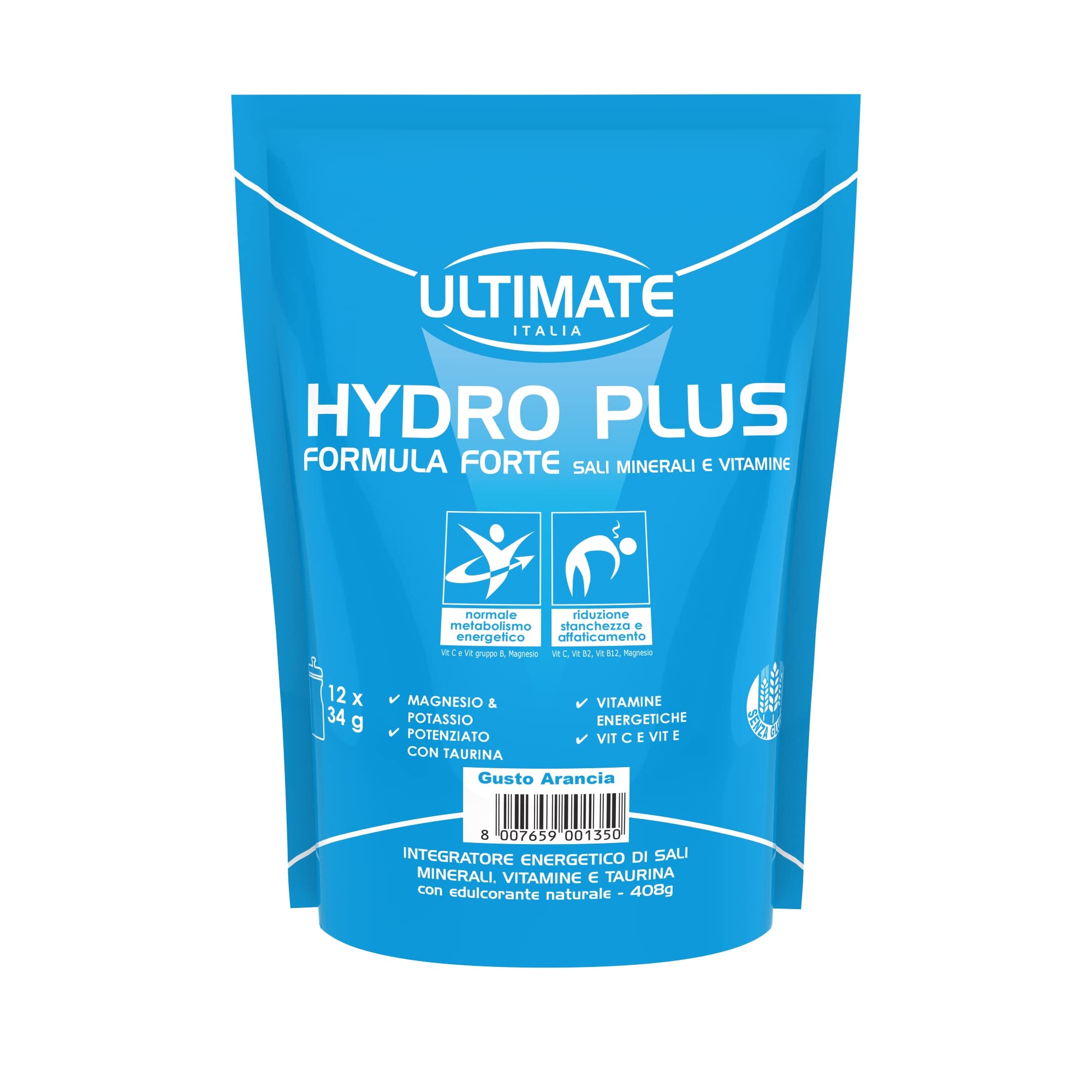 Ultimate Energetici Hydro Plus integratore idrosalino arancia 408 g