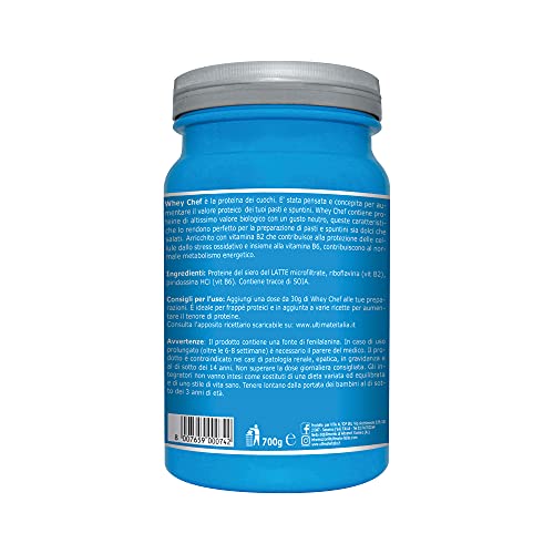 Ultimate Preparati proteici Whey Chef proteine whey 700 g gusto neutro