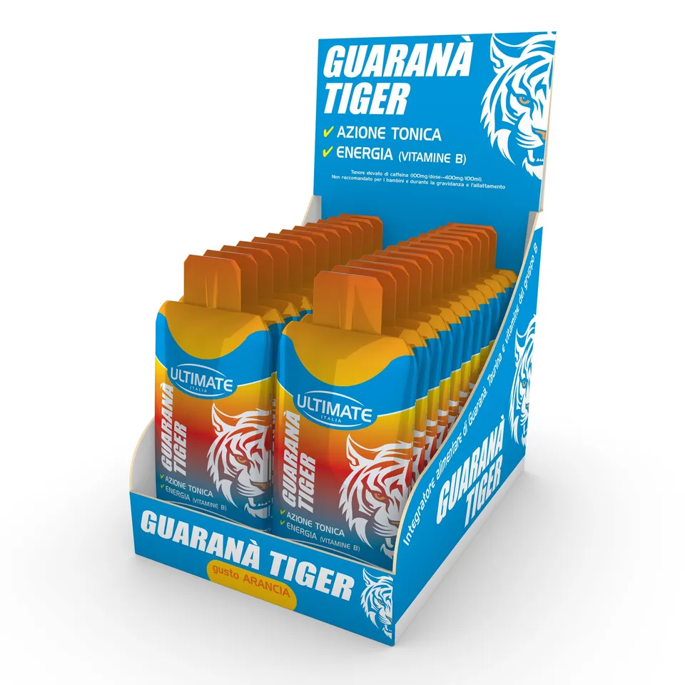 Ultimate Energetici Guaranà Tiger bevanda energetica arancia 24 x 25 ml