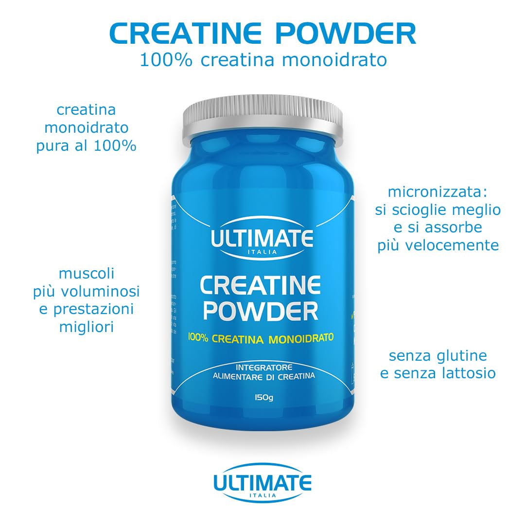 Ultimate Creatina 100% Creatina Monoidrato 150 g micronizzata