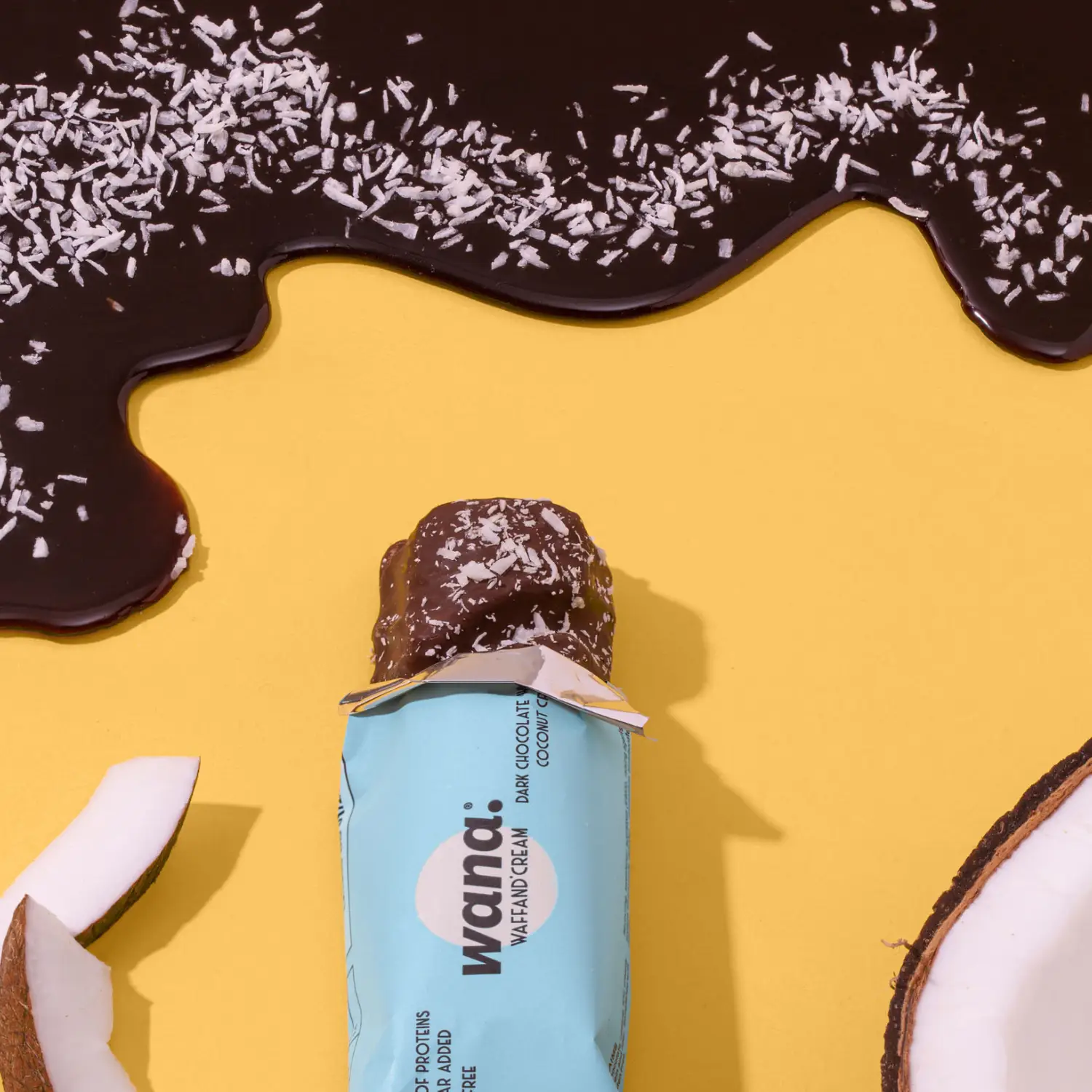 NEWTRITIONS Barrette Waffand’cream Cioccolato Fondente con crema al Cocco barretta 43 g
