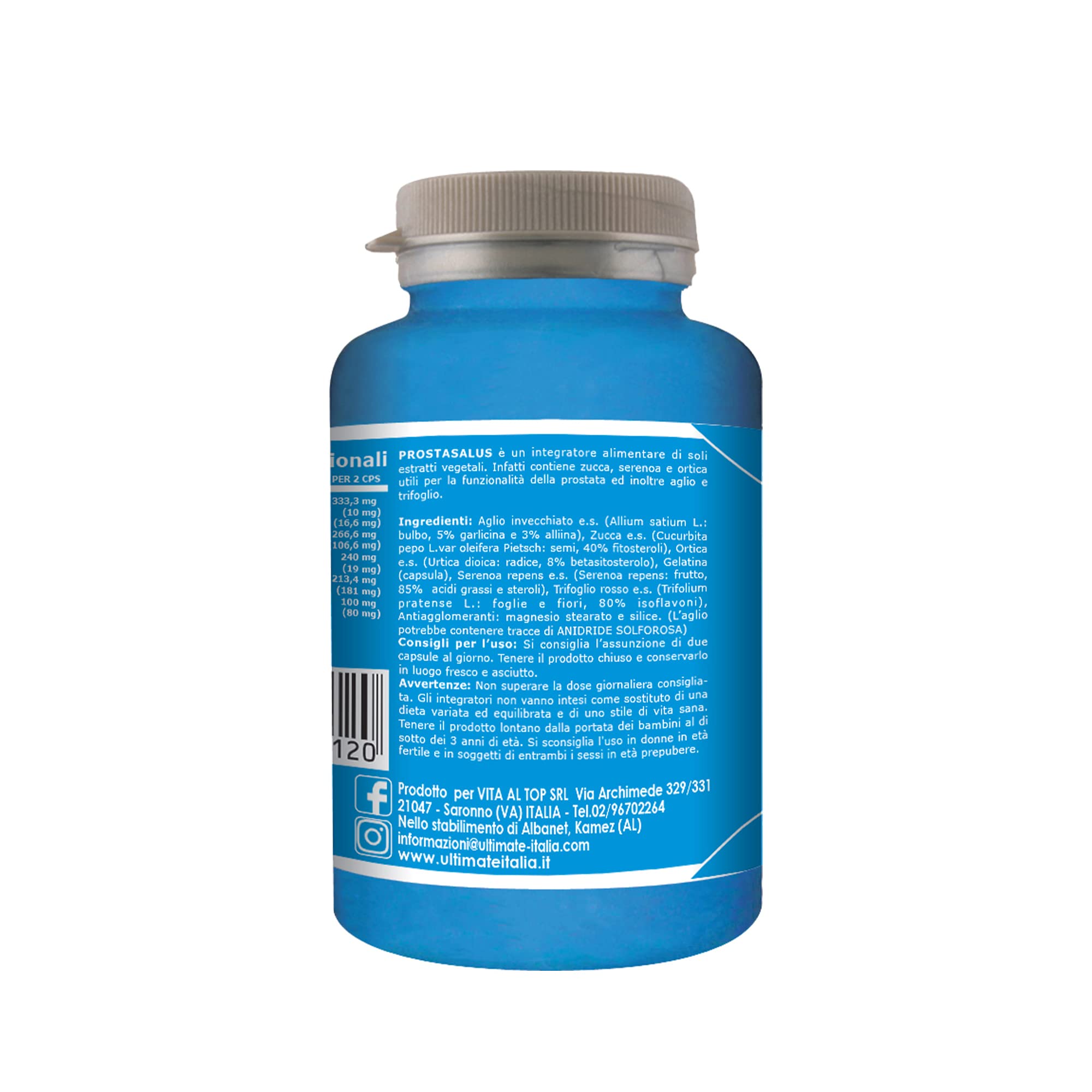 Ultimate Fitoterapici Prostasalus integratore 43 g per la prostata