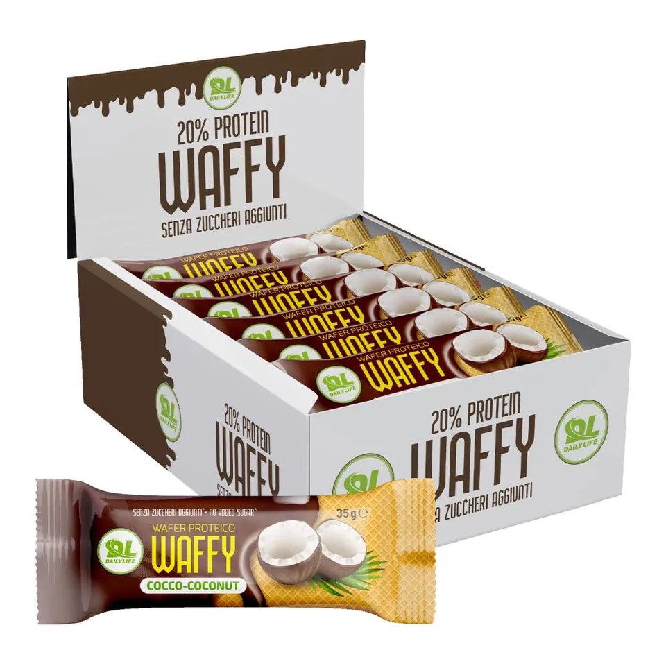 Wellness Biscotti Proteici e senza Zucchero Wafer Proteico cocco
