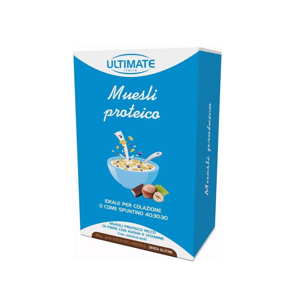 Ultimate Snack Muesli proteico cioccolato e nocciole muesli