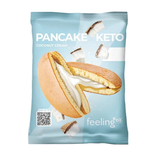 Wellness Food Keto Pancake Keto Coconut Cream pancake cocco 50 g, 4 g carboidrati