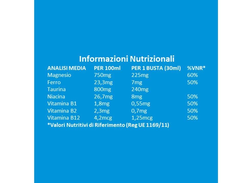 Ultimate Vitamine e minerali Magnesio Ferro integratore liquido arancia 24 x 30 ml