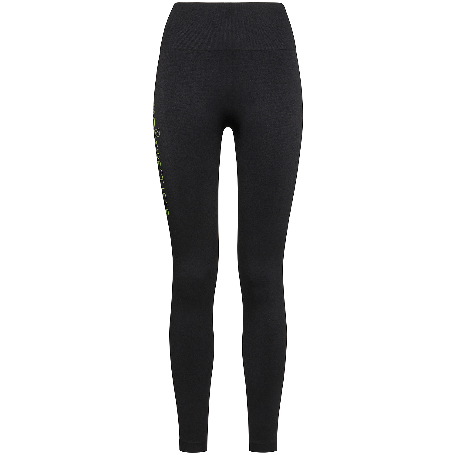 +Watt Accessori Leggings Push Up leggings neri stampa verde acido